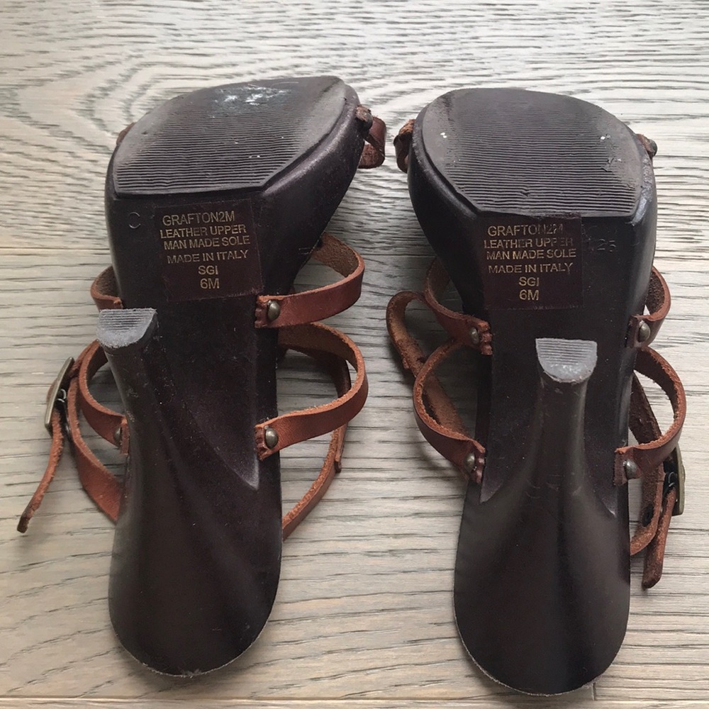 VTG Leather wooden sandals - Picture 3 of 3